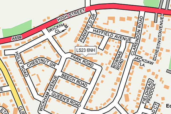 LS23 6NH map - OS OpenMap – Local (Ordnance Survey)