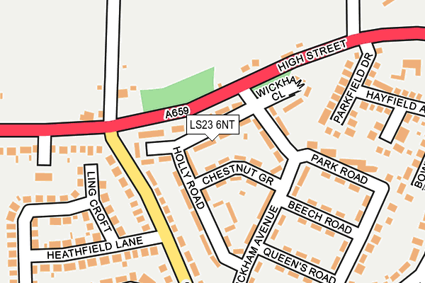 LS23 6NT map - OS OpenMap – Local (Ordnance Survey)