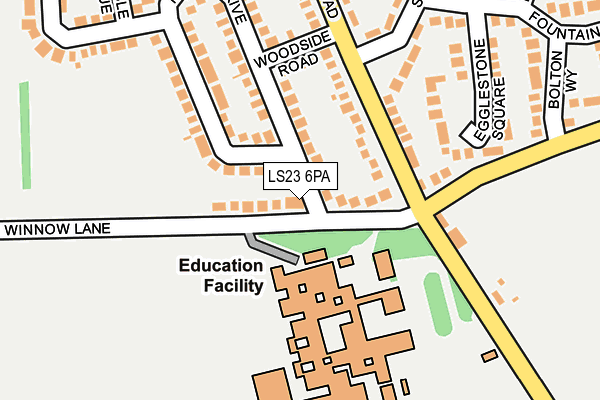 LS23 6PA map - OS OpenMap – Local (Ordnance Survey)