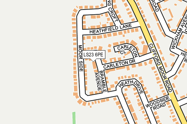 LS23 6PE map - OS OpenMap – Local (Ordnance Survey)