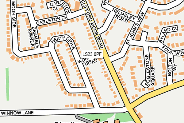 LS23 6PF map - OS OpenMap – Local (Ordnance Survey)