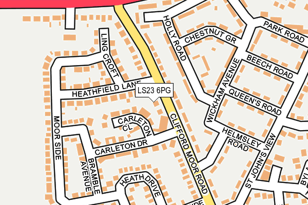 LS23 6PG map - OS OpenMap – Local (Ordnance Survey)