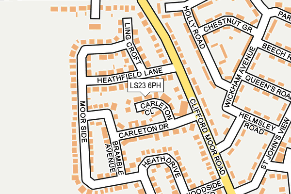 LS23 6PH map - OS OpenMap – Local (Ordnance Survey)