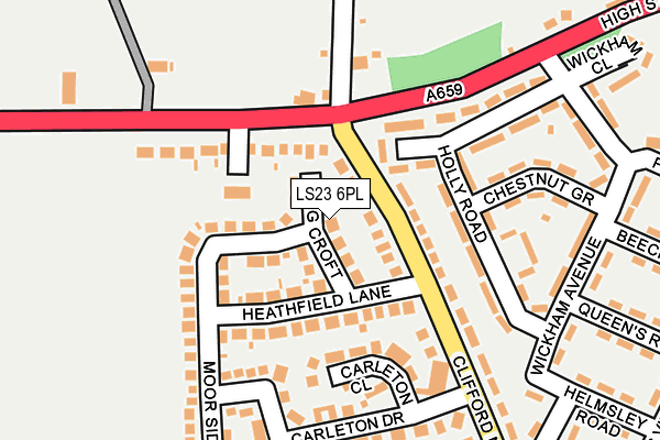 LS23 6PL map - OS OpenMap – Local (Ordnance Survey)