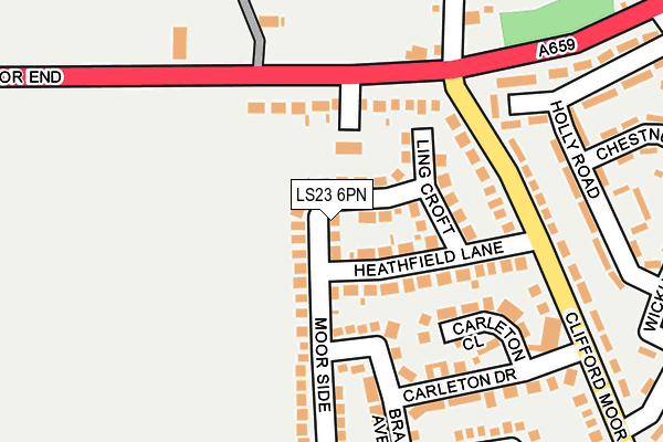 LS23 6PN map - OS OpenMap – Local (Ordnance Survey)