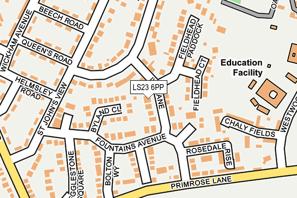 LS23 6PP map - OS OpenMap – Local (Ordnance Survey)