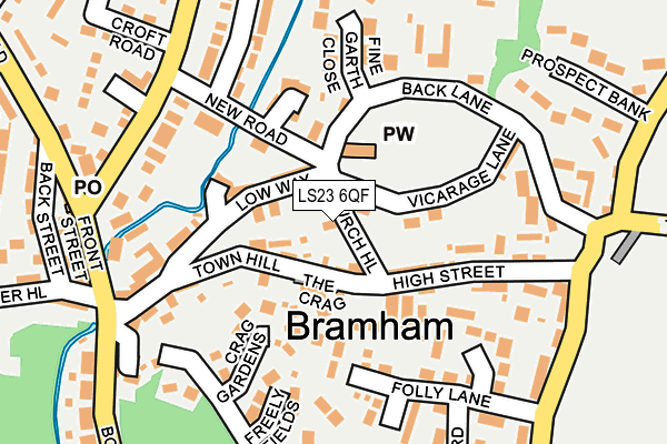 LS23 6QF map - OS OpenMap – Local (Ordnance Survey)