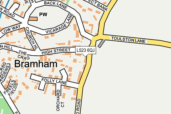 LS23 6QJ map - OS OpenMap – Local (Ordnance Survey)