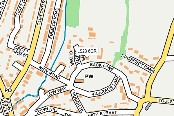 LS23 6QR map - OS OpenMap – Local (Ordnance Survey)