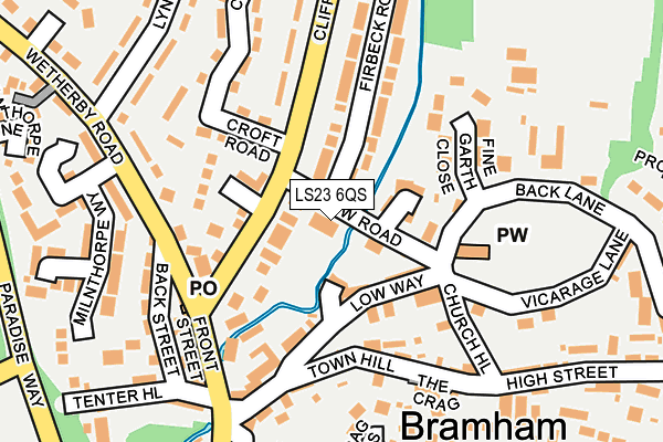 LS23 6QS map - OS OpenMap – Local (Ordnance Survey)