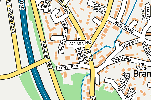 LS23 6RB map - OS OpenMap – Local (Ordnance Survey)