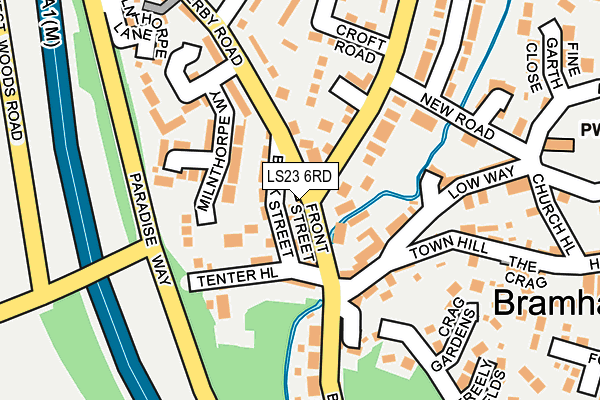 LS23 6RD map - OS OpenMap – Local (Ordnance Survey)