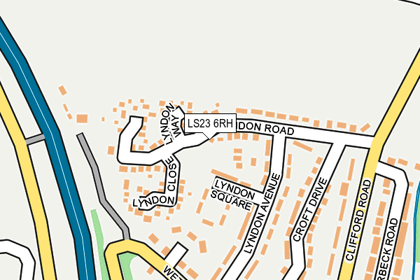 LS23 6RH map - OS OpenMap – Local (Ordnance Survey)