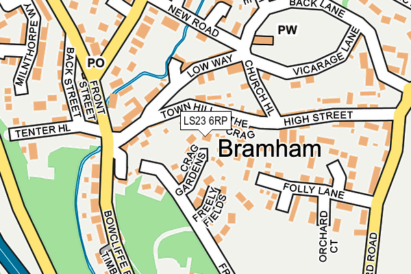 LS23 6RP map - OS OpenMap – Local (Ordnance Survey)