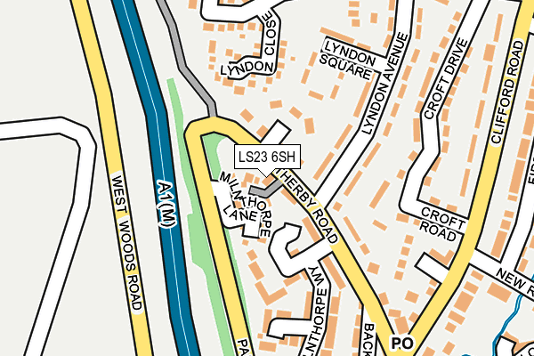 LS23 6SH map - OS OpenMap – Local (Ordnance Survey)