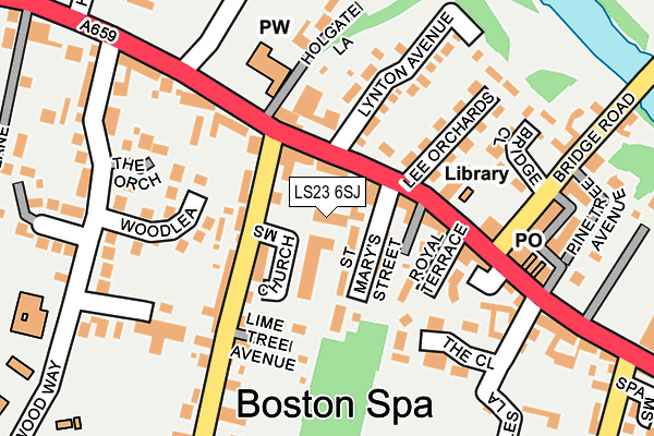 LS23 6SJ map - OS OpenMap – Local (Ordnance Survey)