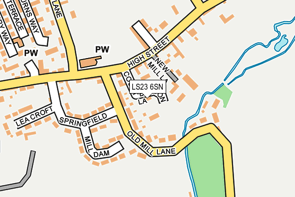 LS23 6SN map - OS OpenMap – Local (Ordnance Survey)