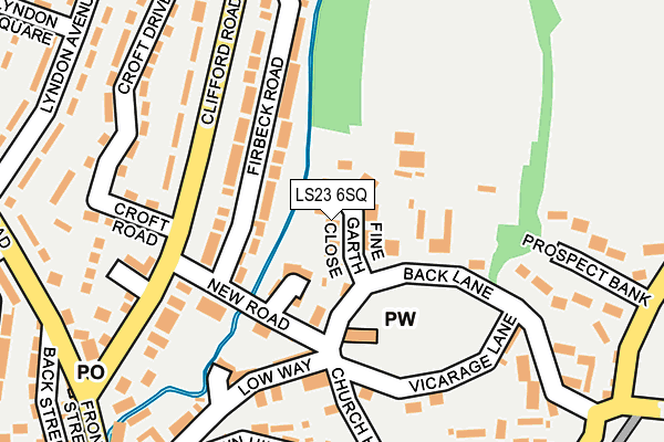 LS23 6SQ map - OS OpenMap – Local (Ordnance Survey)