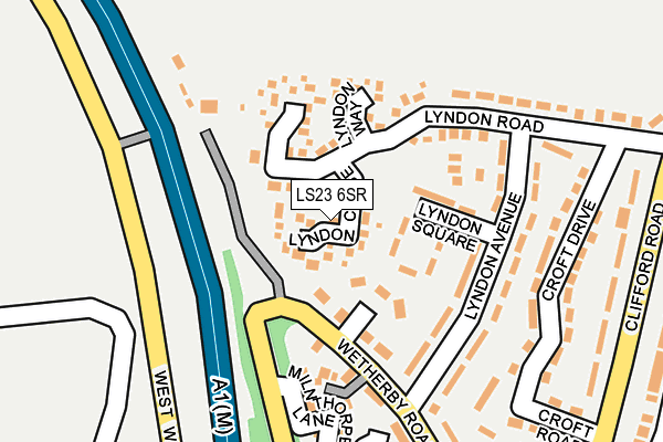 LS23 6SR map - OS OpenMap – Local (Ordnance Survey)