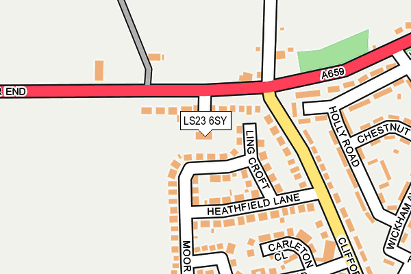 LS23 6SY map - OS OpenMap – Local (Ordnance Survey)