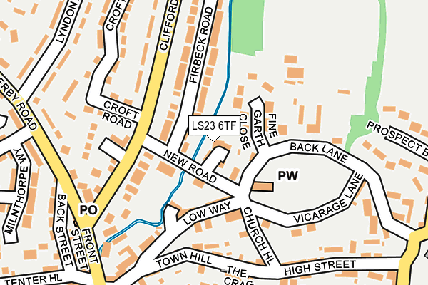 LS23 6TF map - OS OpenMap – Local (Ordnance Survey)
