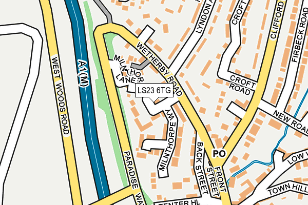 LS23 6TG map - OS OpenMap – Local (Ordnance Survey)