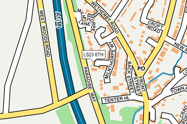 LS23 6TH map - OS OpenMap – Local (Ordnance Survey)