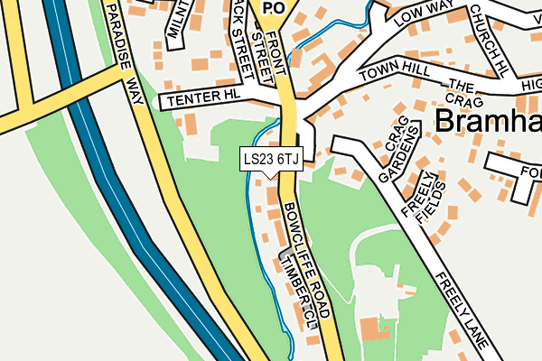 LS23 6TJ map - OS OpenMap – Local (Ordnance Survey)