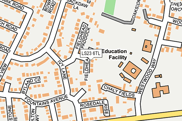LS23 6TL map - OS OpenMap – Local (Ordnance Survey)
