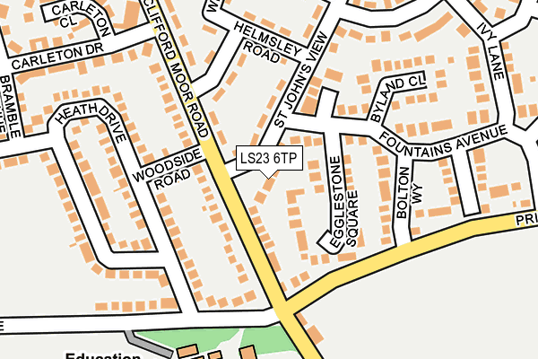 LS23 6TP map - OS OpenMap – Local (Ordnance Survey)