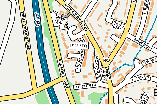 LS23 6TQ map - OS OpenMap – Local (Ordnance Survey)