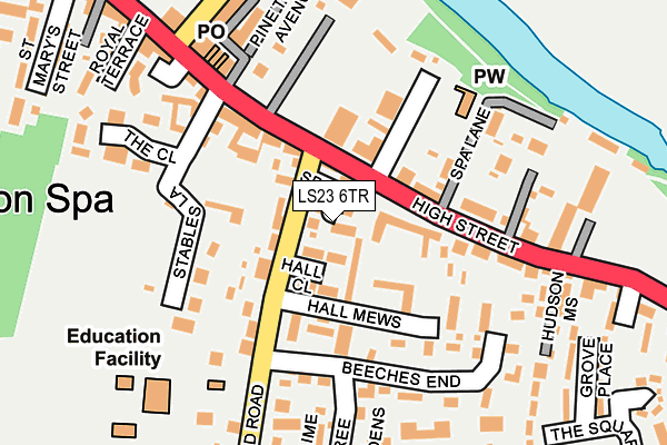 LS23 6TR map - OS OpenMap – Local (Ordnance Survey)