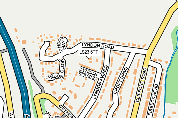 LS23 6TT map - OS OpenMap – Local (Ordnance Survey)