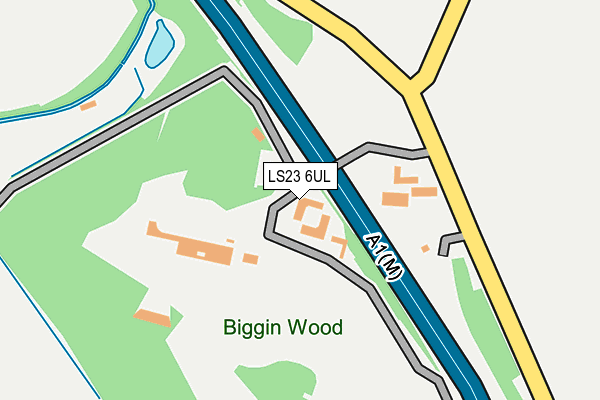 LS23 6UL map - OS OpenMap – Local (Ordnance Survey)