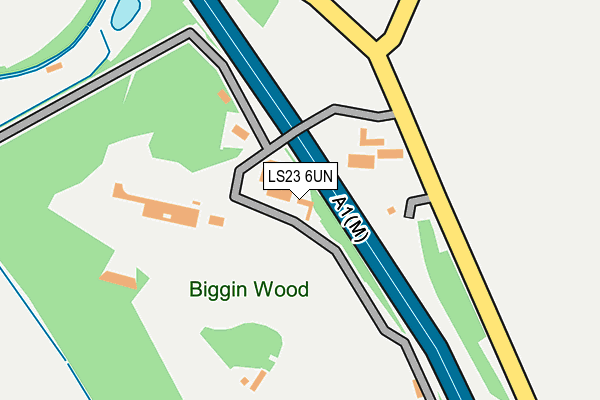 LS23 6UN map - OS OpenMap – Local (Ordnance Survey)