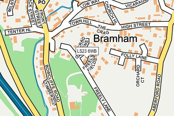 LS23 6WB map - OS OpenMap – Local (Ordnance Survey)