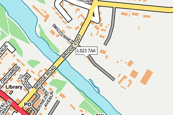 LS23 7AA map - OS OpenMap – Local (Ordnance Survey)