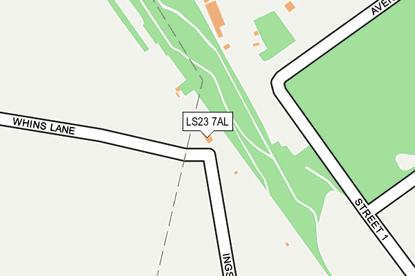 LS23 7AL map - OS OpenMap – Local (Ordnance Survey)