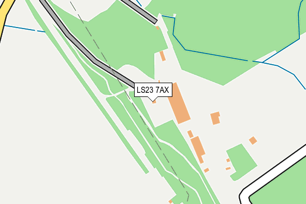 LS23 7AX map - OS OpenMap – Local (Ordnance Survey)