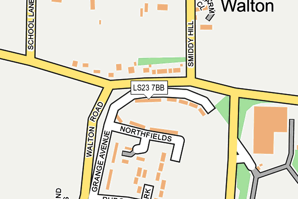 LS23 7BB map - OS OpenMap – Local (Ordnance Survey)