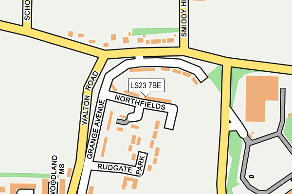 LS23 7BE map - OS OpenMap – Local (Ordnance Survey)