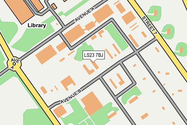 LS23 7BJ map - OS OpenMap – Local (Ordnance Survey)