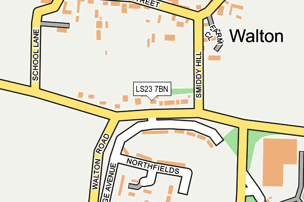 LS23 7BN map - OS OpenMap – Local (Ordnance Survey)