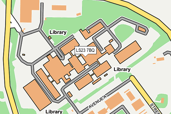 LS23 7BQ map - OS OpenMap – Local (Ordnance Survey)