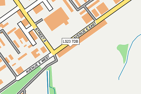 LS23 7DB map - OS OpenMap – Local (Ordnance Survey)