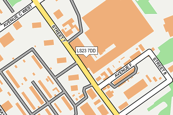 LS23 7DD map - OS OpenMap – Local (Ordnance Survey)