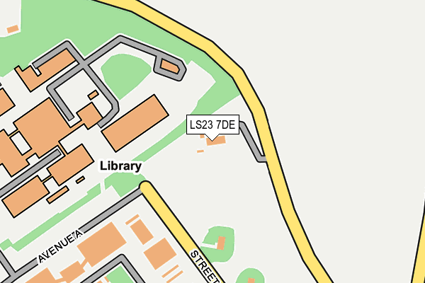 LS23 7DE map - OS OpenMap – Local (Ordnance Survey)