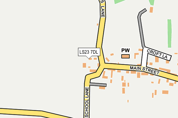 LS23 7DL map - OS OpenMap – Local (Ordnance Survey)