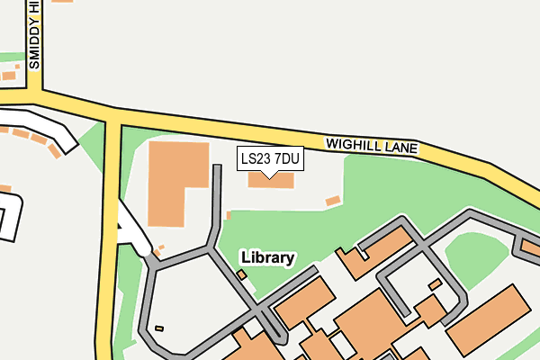 LS23 7DU map - OS OpenMap – Local (Ordnance Survey)