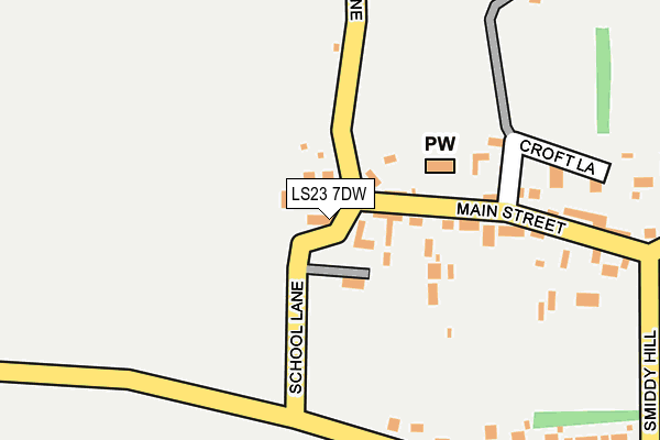 LS23 7DW map - OS OpenMap – Local (Ordnance Survey)